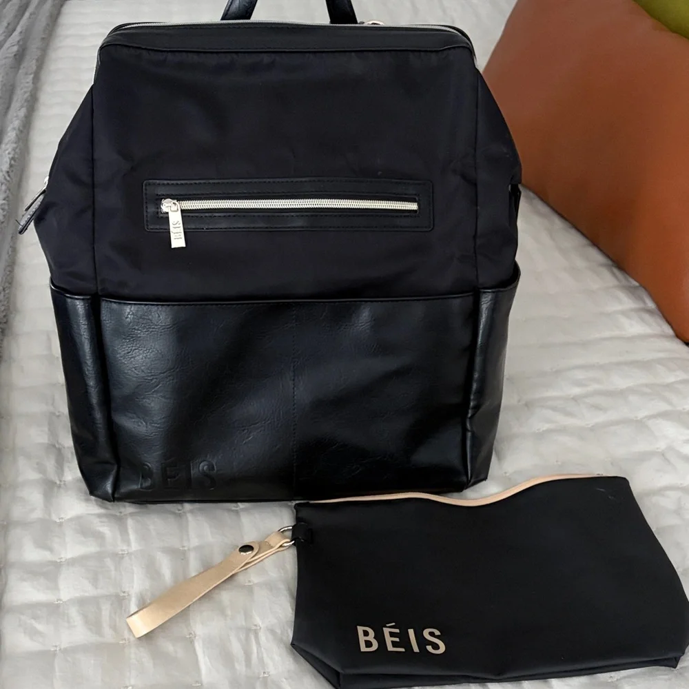 Beis Diaper Backpack and Wet/Dry Pouch